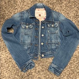 Cropped jean jacket
